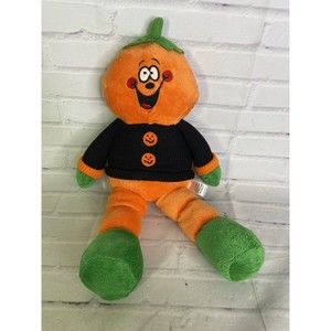 Jack O Lantern Plush Orange Halloween Toy Pumpkin Head Doll Sugar Loaf 2007